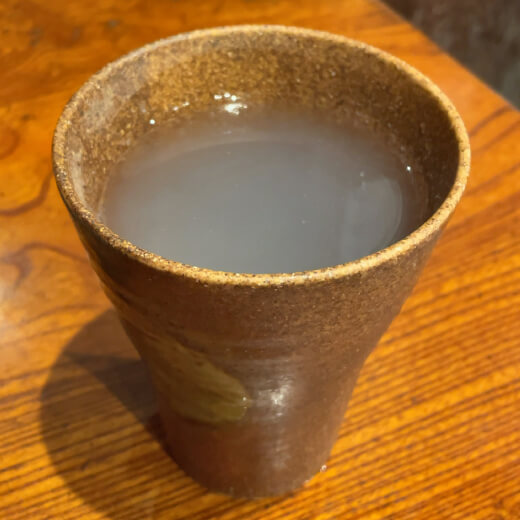 角清　蕎麦湯割り